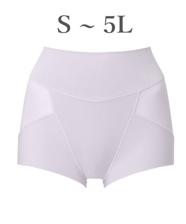 BRADELIS New York 【Yukine inc. 】ゆきねえ365綿混モアらくすっぽりショーツ25 深め 補正下着 補整 アッシュラベンダー