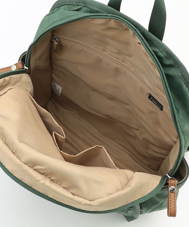 Y'SACCS 撥水ナイロンテープデザインスクエアバックパック ダークグリーン