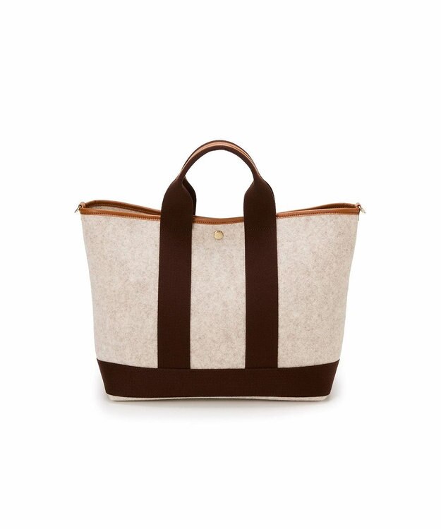 TOPKAPI 【Breath TOPKAPI】イタリアンフェルト ショルダー付 A4 トートバッグ L ベージュ