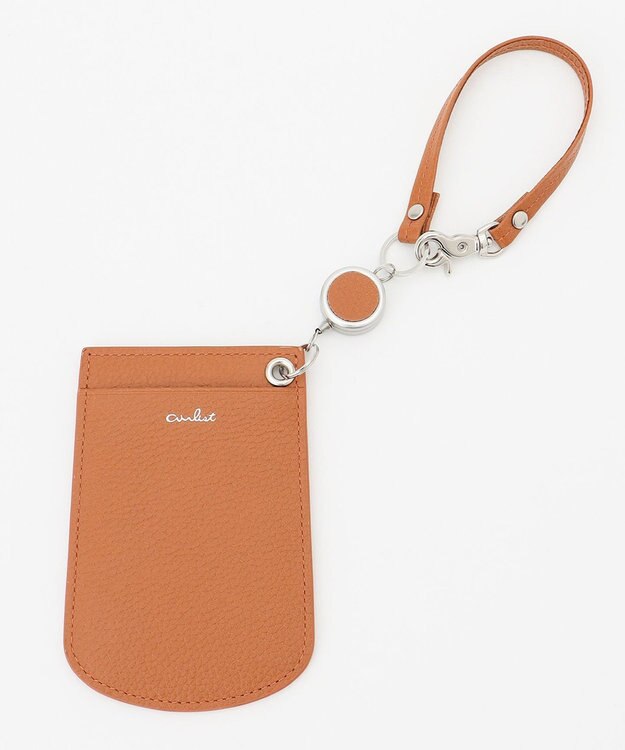 airlist リール付きパスケース Tram Embossed トラムエンボス チーク