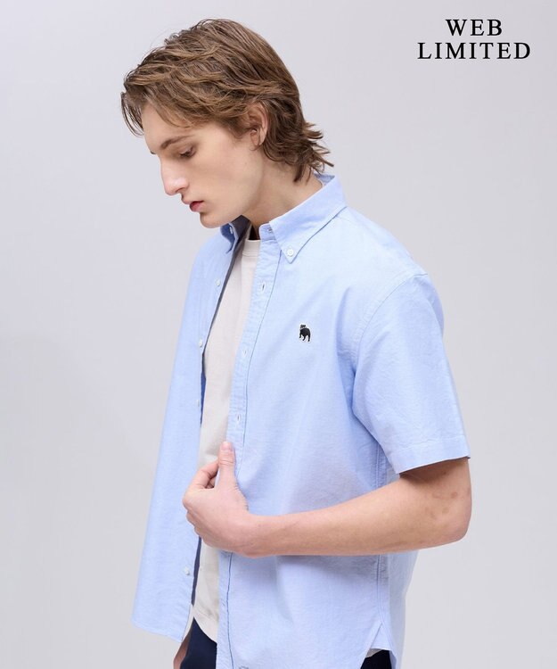 J.PRESS MEN また欲しくなる理由がある【WEB限定】バックブル 半袖シャツ / B.D. _26年モデル ブルー系