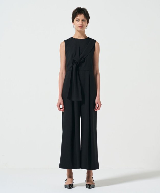 GRACE CONTINENTAL リボンサロペット ブラック