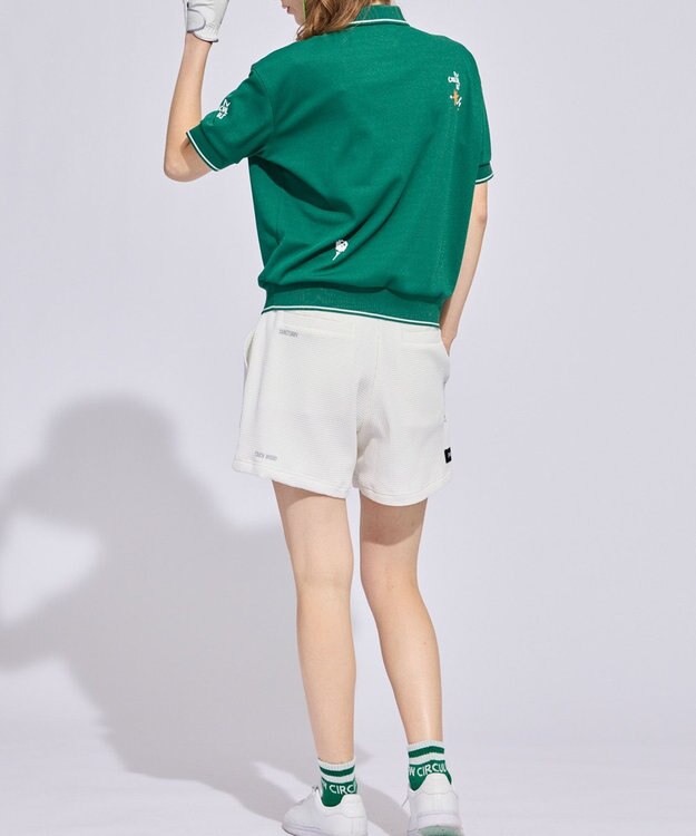 PW CIRCULUS 【WOMEN】ワッフルショーツ 2026年モデル ゴルフウェア レディース ホワイト系