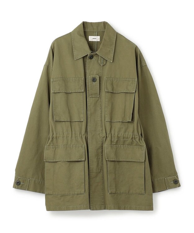 NAVE 【ReNAVE・セットアップ可/洗える】コットンリネンカルゼ ジャケット カーキ系