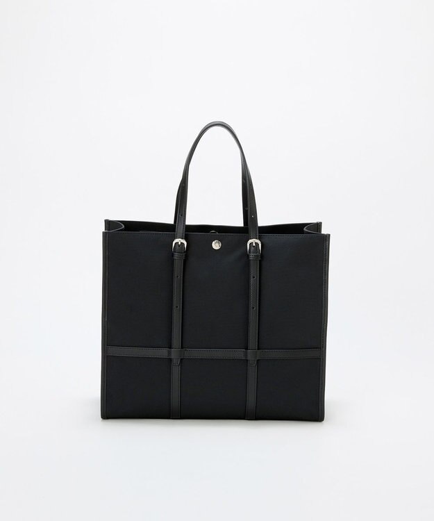 TOPKAPI 【Breath TOPKAPI】FRAME フレーム レザーベルト スクエア トートバッグ　A4 / 軽量 ブラック