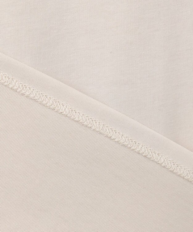 J.PRESS LADIES S 【洗える】プレーティングジャージー スキッパー カットソー グレージュ系