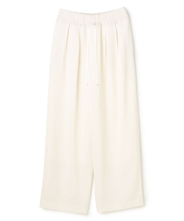 BEIGE， RUE / ドライタッチイージーセミワイドパンツ Ecru