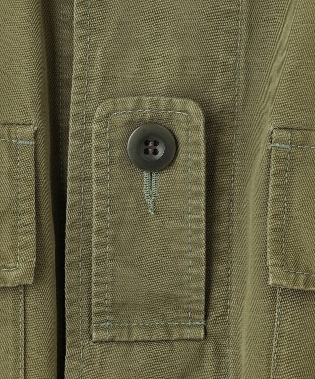 NAVE 【ReNAVE・セットアップ可/洗える】コットンリネンカルゼ ジャケット カーキ系