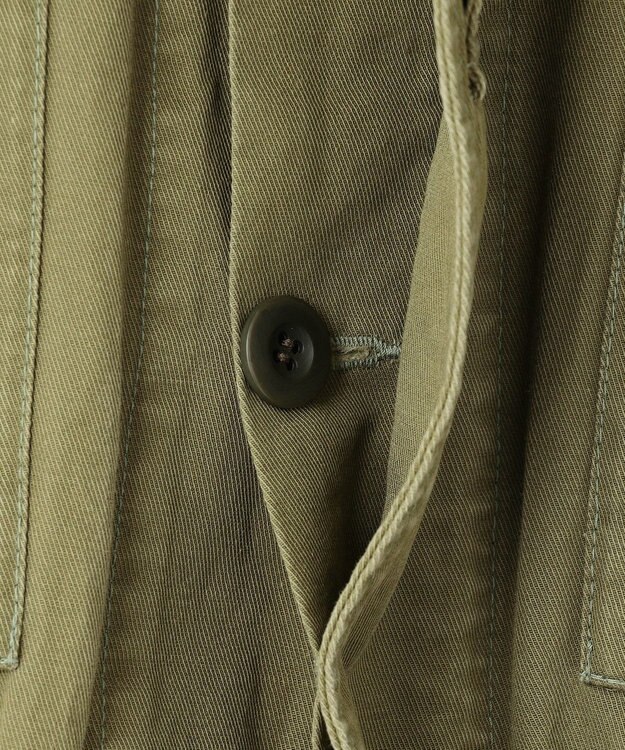 NAVE 【ReNAVE・セットアップ可/洗える】コットンリネンカルゼ ジャケット カーキ系