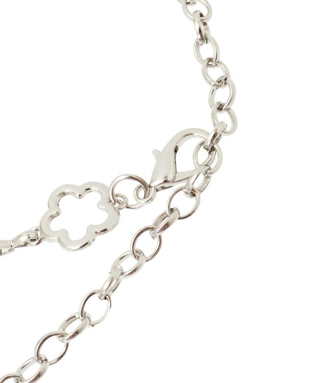 earth music&ecology フラワーチェーンベルト Silver