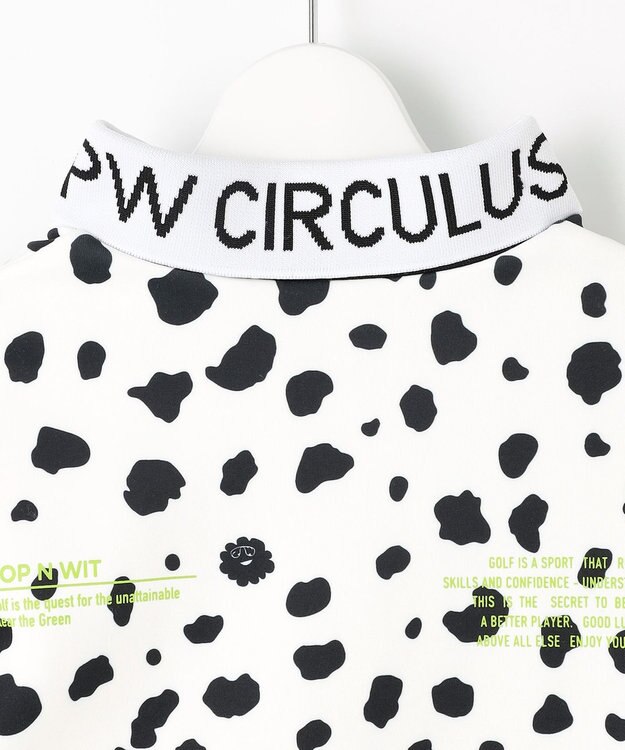 PW CIRCULUS 【WOMEN】スノーレオパード裏フリースモックネックT ホワイト系5