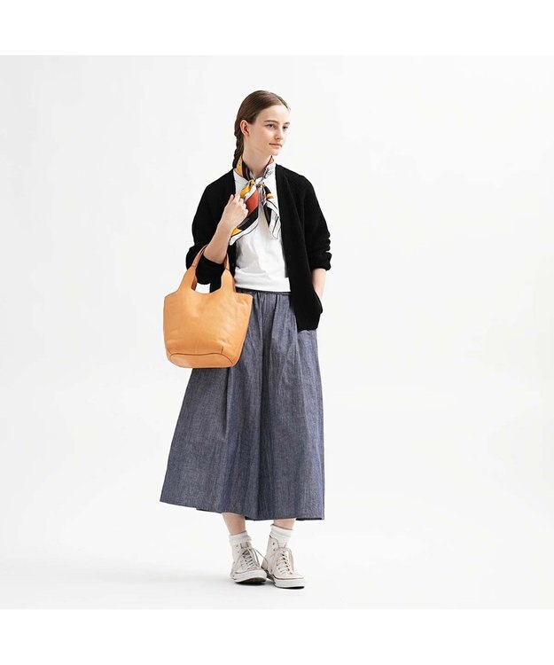 genten クオイオ　トートバッグ中 ヌメベージュ