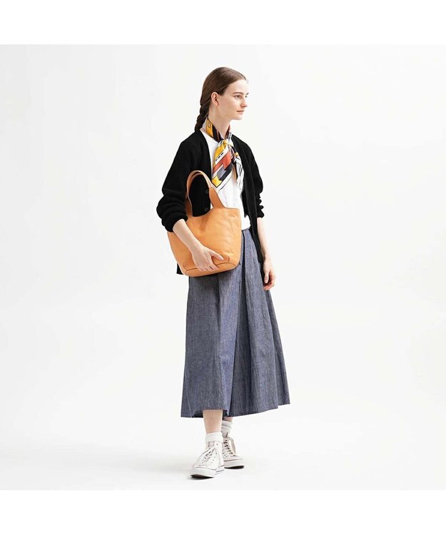 genten クオイオ　トートバッグ中 ヌメベージュ