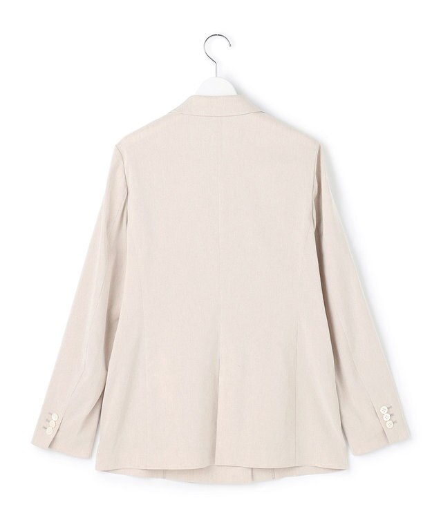 23区 【先行予約】リネンレーヨンストレッチ ダブルジャケット ベージュ系