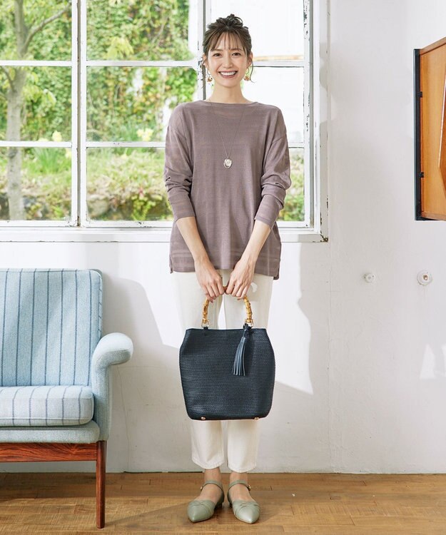 Tiaclasse 【安田美沙子さん着用・日本製】プレートリングネックレス シルバー×ゴールド