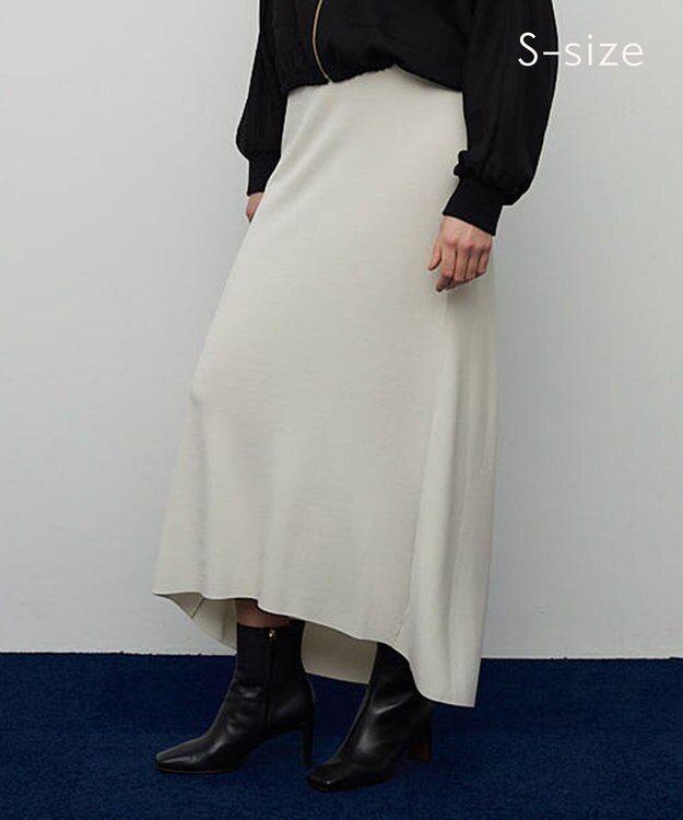 BEIGE， 【S-size】VALOIS / ニットスカート Ecru