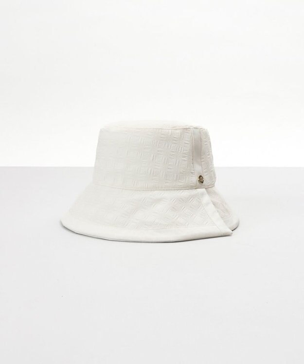 AURORA 【 LANVIN COLLECTION（ランバン コレクション） 】切り替えクロッシェハット ライトベージュ