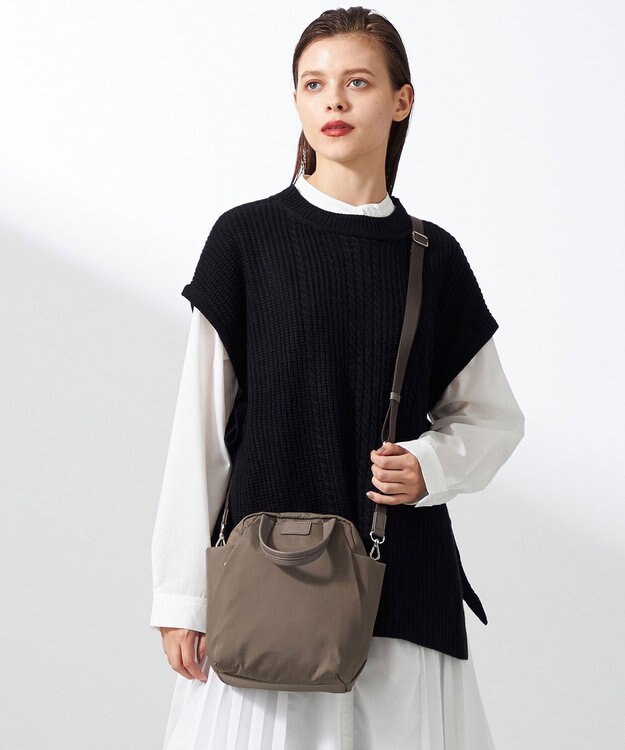 Y'SACCS 【ナイロンタフタ】トラベル2WAYミニボストン ベージュ系その他