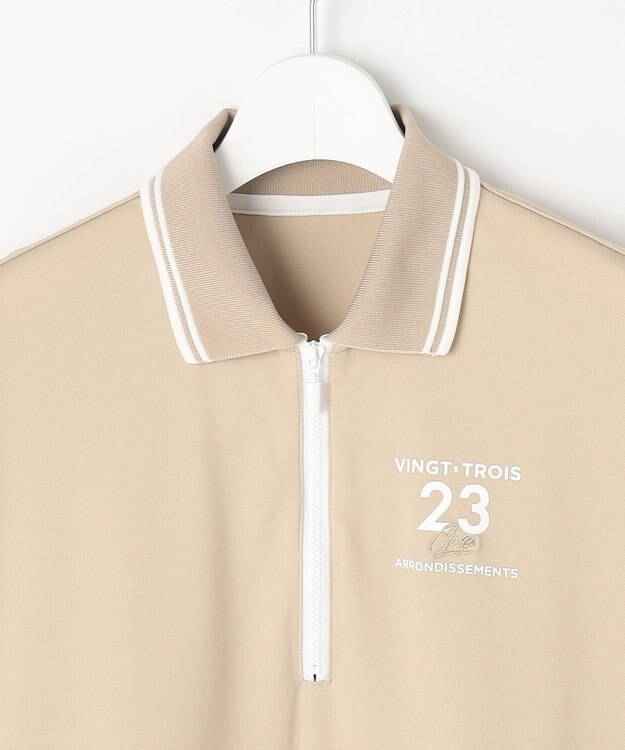 23区GOLF 【辻梨恵プロ着用】ウェストドローコードポロ ベージュ系