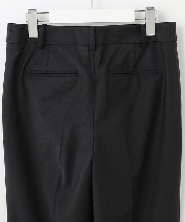 J.PRESS LADIES L BAHARIYE SOLID テーパード パンツ ブラック系