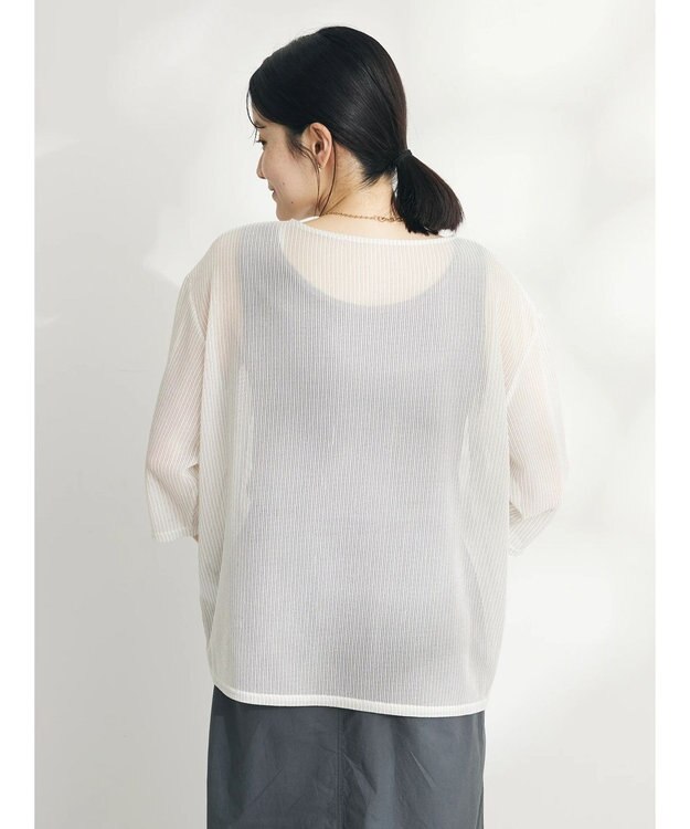 CRAFT STANDARD BOUTIQUE シアーストライププルオーバー Beige