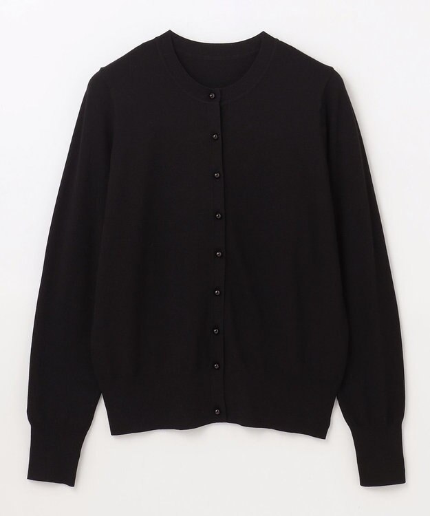 GRACE CONTINENTAL クルーニットカーディガン ブラック