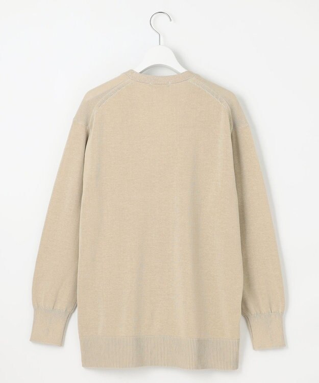 自由区 L 【カタログ掲載・洗える】エンブレムニット カーディガン ベージュ