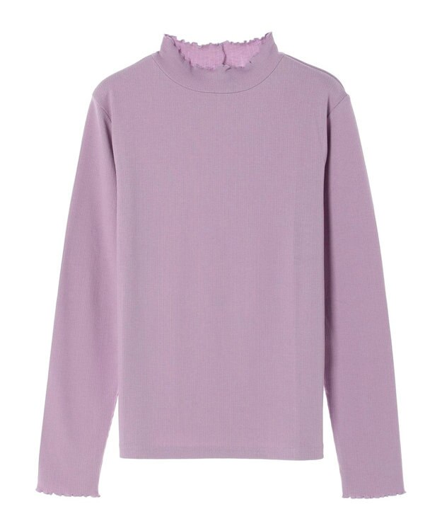 earth music&ecology テレコリブメローハイネックインナー Lilac