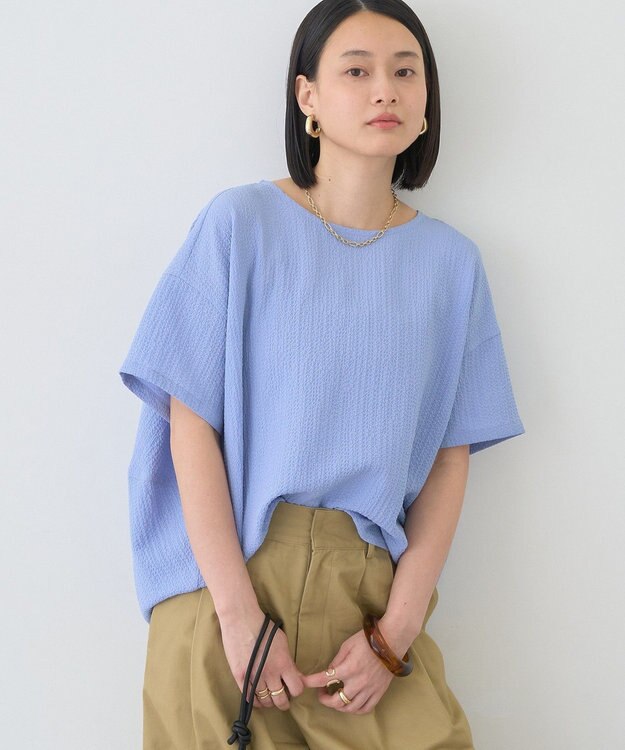 AMERICAN HOLIC サッカーコクーンブラウス Sax