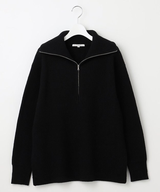 23区 S 【SLOW/一部店舗限定】ニットトータル ハーフジップ ニット ブラック系
