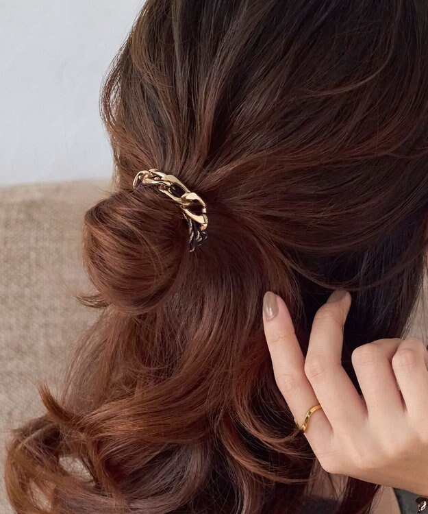 Phoebe 2wayツイストメタルヘアブレス　ネイビー