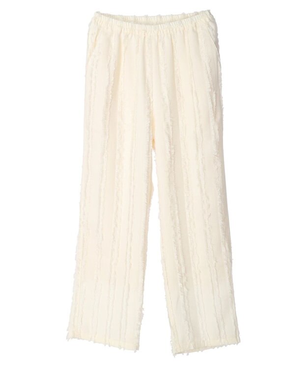 Green Parks ・ＳＵＧＡＲ　ＳＰＯＯＮ　フリンジジャカードパンツ Ivory