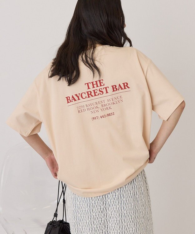 AMERICAN HOLIC BARロゴプリントTシャツ Orange