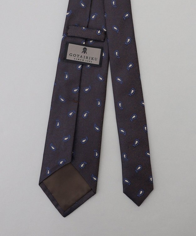 GOTAIRIKU GOTAIRIKU別注【MANTERO/マンテロ】ネクタイ_ペイズリー ダークブラウン系8