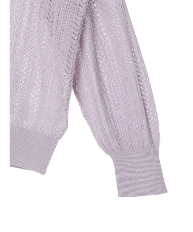 Green Parks すかし編みニットカーディガン Off White