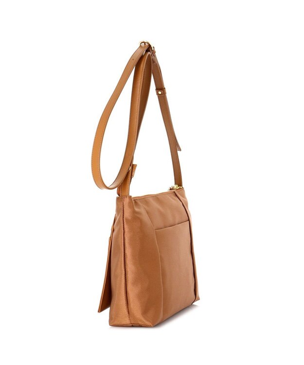 IBIZA コモド　オペラナイロン/牛革　ショルダーバッグ 普通茶