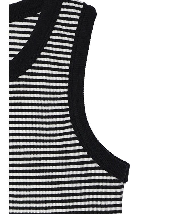 Green Parks ・ＳＵＧＡＲ　ＳＰＯＯＮリブタンクトップ（パット付） Border