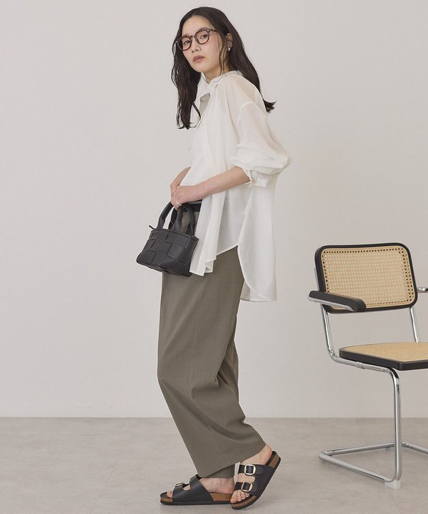 AMERICAN HOLIC 【先行予約】【マルチ機能】ウエストラインスラックスパンツ Khaki