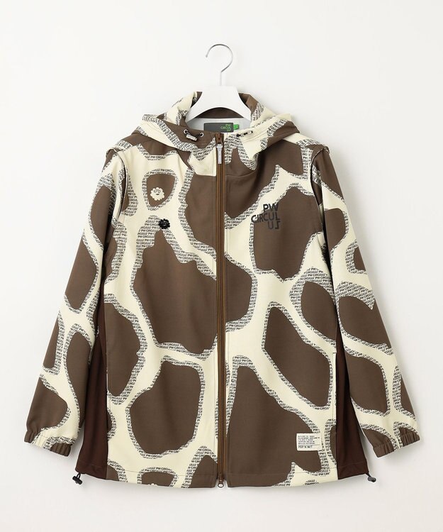 PW CIRCULUS 【袖2WAY】【MEN】プリント デタッチャブル アノラック ベージュ系5