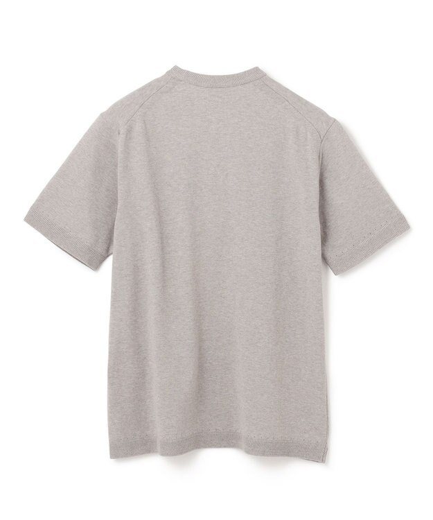 JOSEPH HOMME ファインクレスコクレープ　半袖ニット ライトグレー系