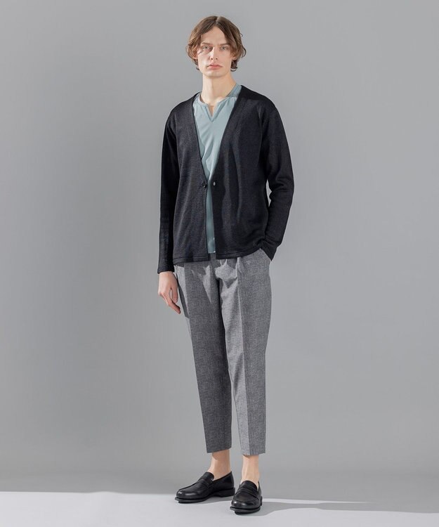 JOSEPH HOMME ドライペーパープレーン 　ニットカーディガン ブラック系