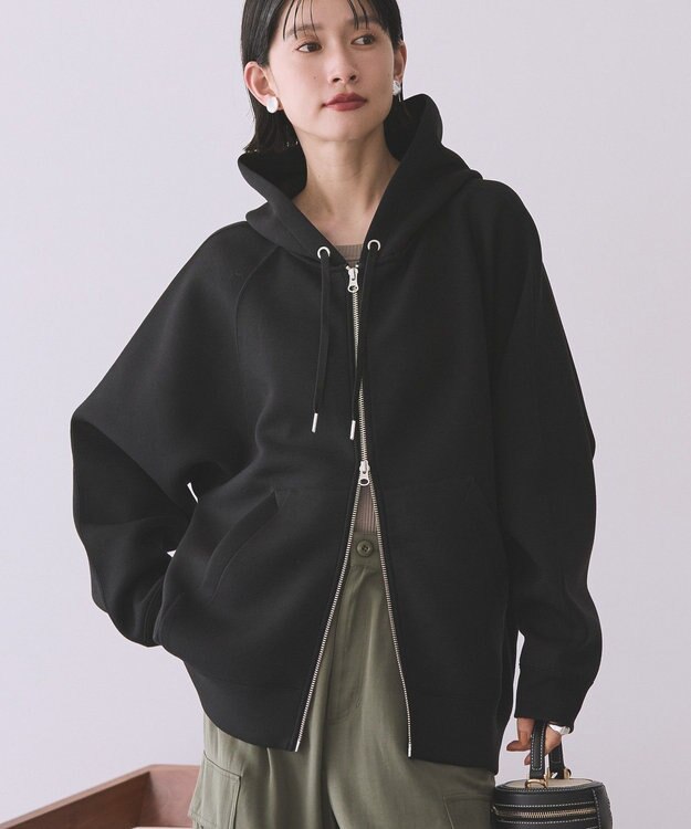 AMERICAN HOLIC ダンボールポンチZIPパーカー Black