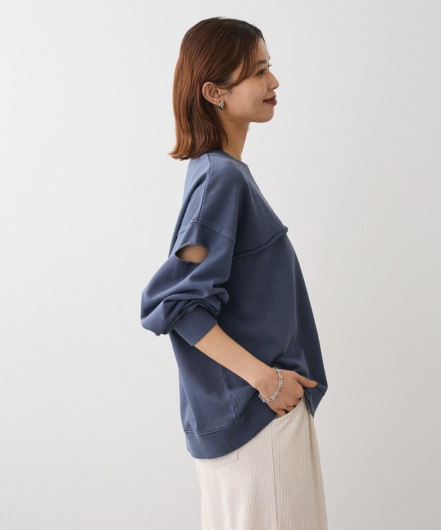 Green Parks ・ＤＯＵＢＬＥ　ＦＬＡＧＳ　カットオフピグメントスウェ Navy