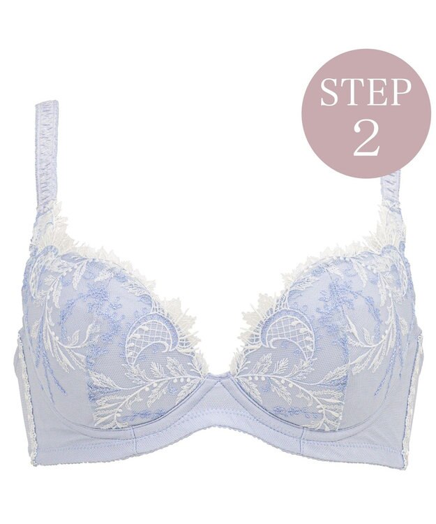 BRADELIS New York 【BRADELIS New York/ 育乳ブラ・STEP2 寄せる】ベルステップ2ブラ24S1 ライトブルー