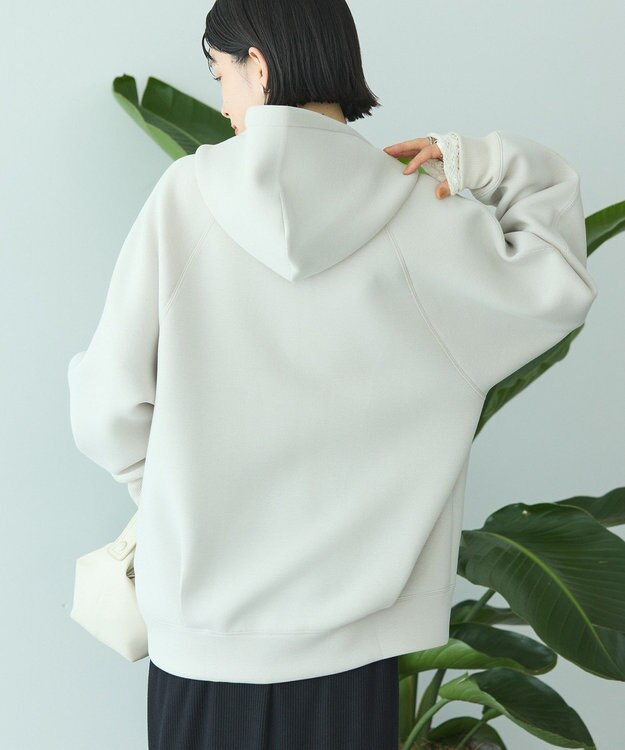 AMERICAN HOLIC ダンボールポンチZIPパーカー Gray Beige