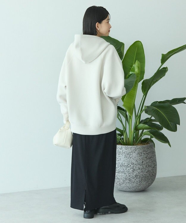 AMERICAN HOLIC ダンボールポンチZIPパーカー Gray Beige