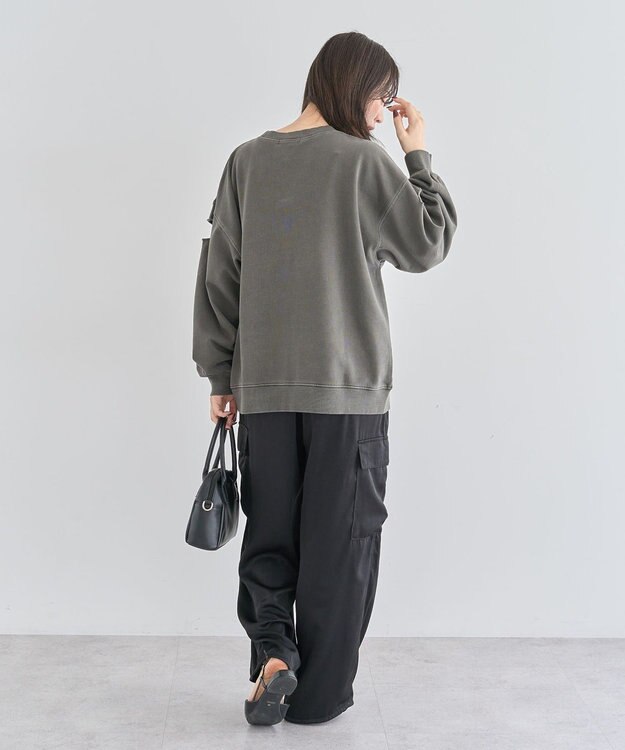 Green Parks ・ＤＯＵＢＬＥ　ＦＬＡＧＳ　カットオフピグメントスウェ Charcoal Gray