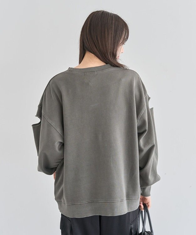 Green Parks ・ＤＯＵＢＬＥ　ＦＬＡＧＳ　カットオフピグメントスウェ Charcoal Gray