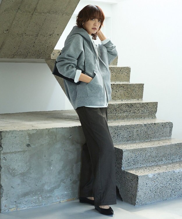 AMERICAN HOLIC ダンボールポンチZIPパーカー Gray Mixture