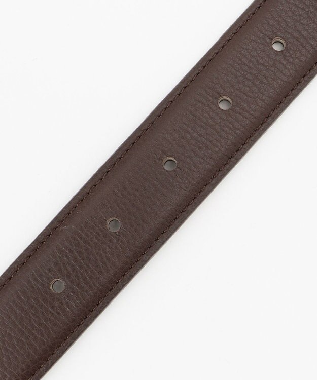 J.PRESS MEN 【定番】シボレザー ベルト ダークブラウン系